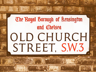 Image showing  Street sign vintage