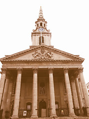 Image showing St Martin church, London vintage