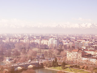 Image showing Turin view vintage