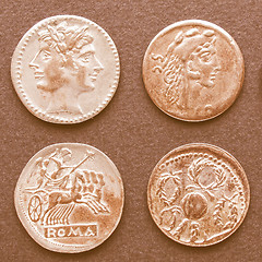 Image showing  Roman coins vintage