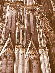 Image showing Koeln Dom vintage