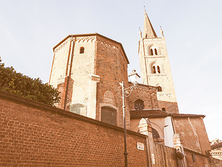 Image showing San Domenico church in Chieri vintage