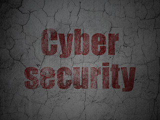 Image showing Security concept: Cyber Security on grunge wall background