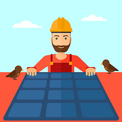 Image showing Constructor with solar panel.