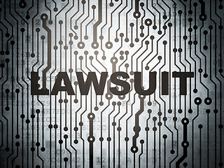 Image showing Law concept: circuit board with Lawsuit