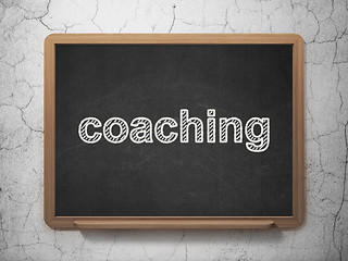Image showing Studying concept: Coaching on chalkboard background