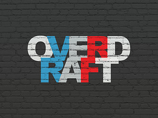 Image showing Business concept: Overdraft on wall background