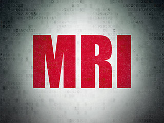 Image showing Health concept: MRI on Digital Paper background