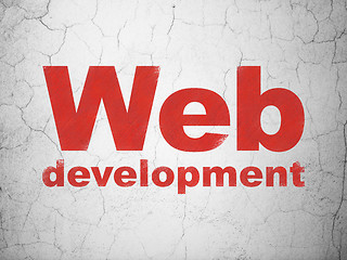 Image showing Web development concept: Web Development on wall background