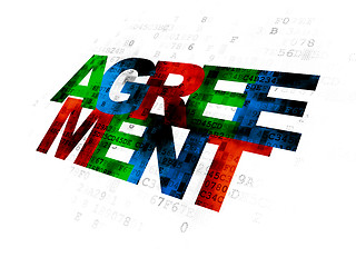 Image showing Business concept: Agreement on Digital background