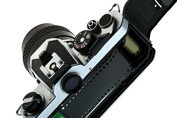 Image showing Open SLR film camera