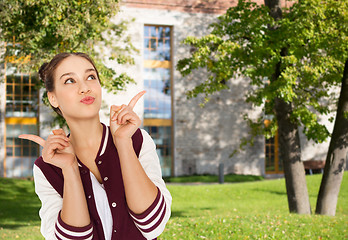 Image showing happy student teenage girl