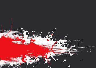 Image showing ink drag red