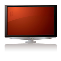 Image showing LCD tv red