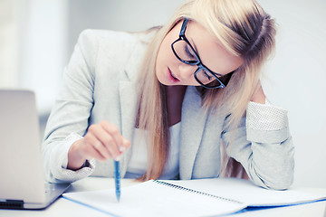 Image showing bored and tired woman