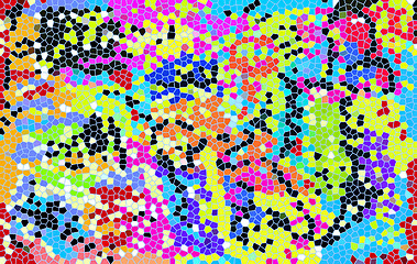 Image showing Bright abstract mosaic pattern