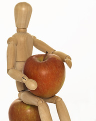 Image showing mannequin with apples