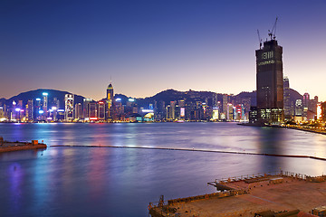 Image showing Hong Kong comercial container port