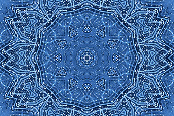 Image showing Blue abstract pattern