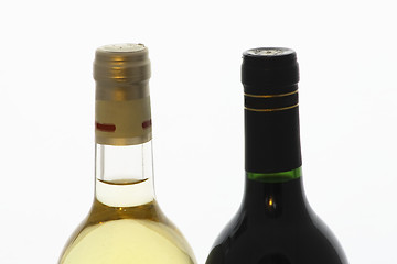 Image showing white and red wine