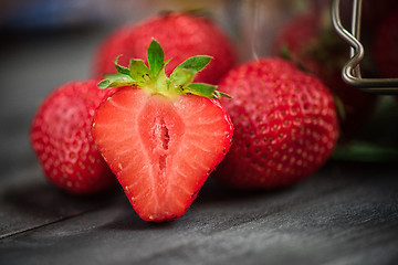 Image showing Fresh ripe strawberry