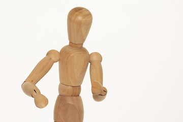 Image showing wooden mannequin
