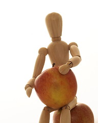 Image showing mannequin with apples