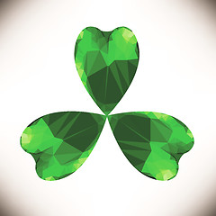 Image showing Green Clover Leaf