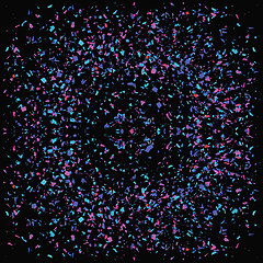 Image showing Particles Background. Colorful Confetti