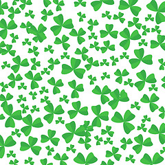 Image showing Green Cartoon Clover Leaves