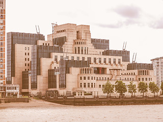 Image showing British Secret Service buidling vintage