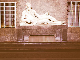 Image showing Po Statue, Turin vintage
