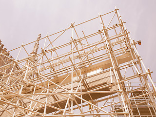 Image showing  Scaffolding vintage