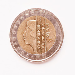 Image showing  Dutch 2 Euro coin vintage