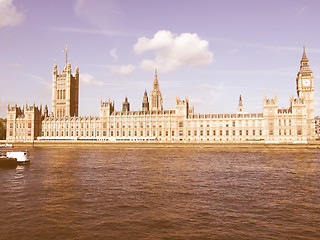 Image showing Houses of Parliament vintage