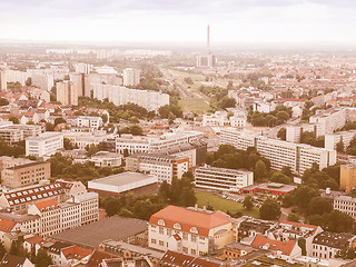 Image showing Leipzig aerial view vintage