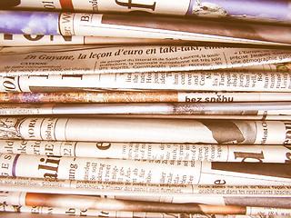 Image showing  Newspapers vintage