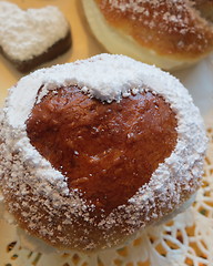 Image showing Semla - bun with cream and almond paste