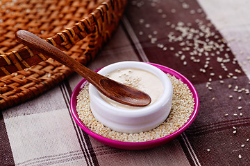 Image showing homemade tahini