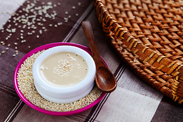 Image showing homemade tahini