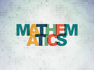 Image showing Education concept: Mathematics on Digital Paper background