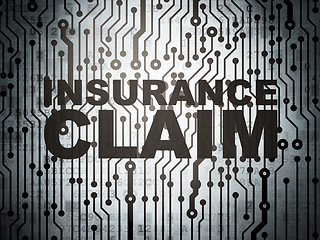 Image showing Insurance concept: circuit board with Insurance Claim