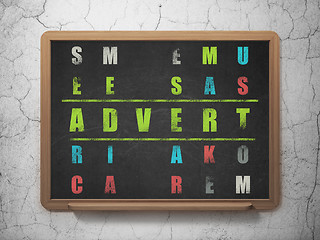 Image showing Marketing concept: Advert in Crossword Puzzle