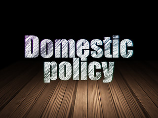 Image showing Politics concept: Domestic Policy in grunge dark room