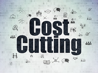 Image showing Business concept: Cost Cutting on Digital Paper background