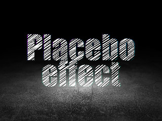 Image showing Healthcare concept: Placebo Effect in grunge dark room