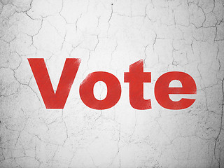 Image showing Political concept: Vote on wall background