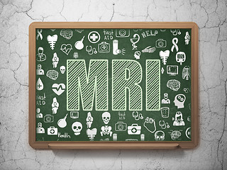 Image showing Medicine concept: MRI on School Board background