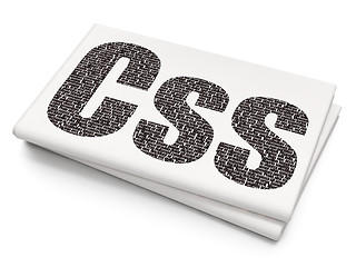 Image showing Programming concept: Css on Blank Newspaper background