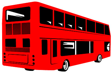 Image showing Red double decker bus